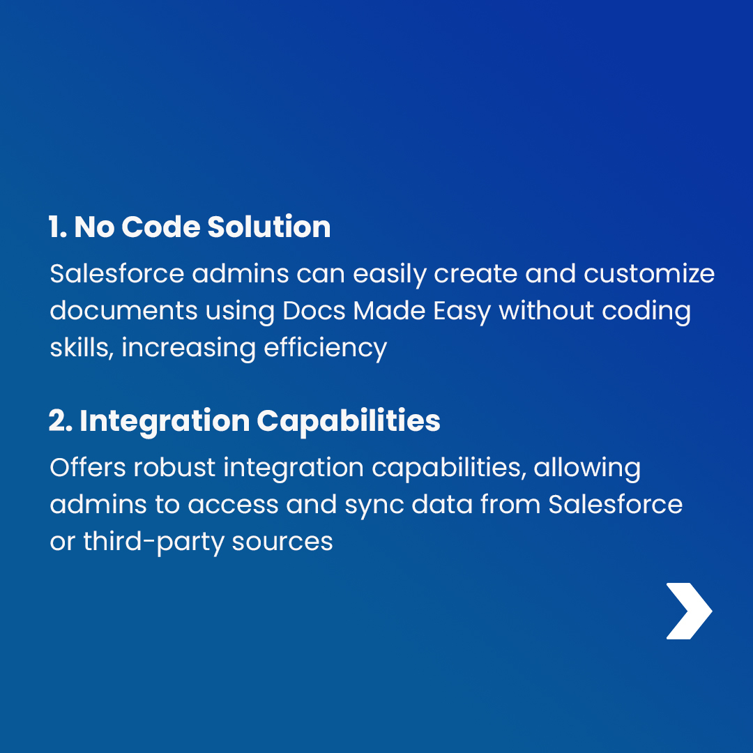 MadeDocs's tweet photo. The user-friendly #interface and powerful #features of Docs Made Easy make it an indispensable tool for #Salesforce admins. Check out more of its features in the link! https://t.co/Bopd38fEii @salesforce @salesforceorg #documents #business #generation #docsmadeeasy #crm #sales https://t.co/kyfVpnEMwl