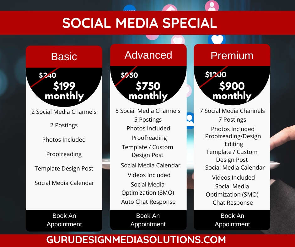 GDMSolutions21's tweet photo. Let's get you socialized on social media! 

With our unbelievable package deals, you can't miss. 

Book an appointment today and see how we can help you! 

https://t.co/wq3qp99mg6 

#socialmedia #hotdeals #getnoticed #septemberspecials https://t.co/O6mIRP3DOx