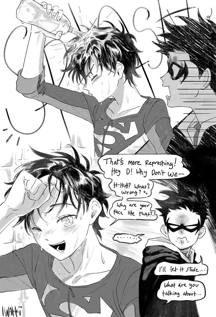iwakkecubung's tweet photo. Indirect kiss? 
#supersons #jondami https://t.co/IpEpAiy0Nr