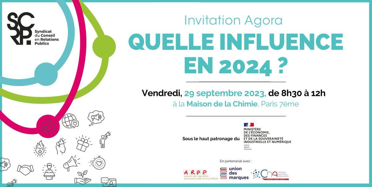 synap1's tweet image. #savethedate : Rendez-vous le 29 septembre avec le @syndicat_RP pour mieux en comprendre les enjeux et l’application de « la loi visant à encadrer l'influence commerciale et à lutter contre les dérives des influenceurs sur les réseaux sociaux » . 
#RP #influence