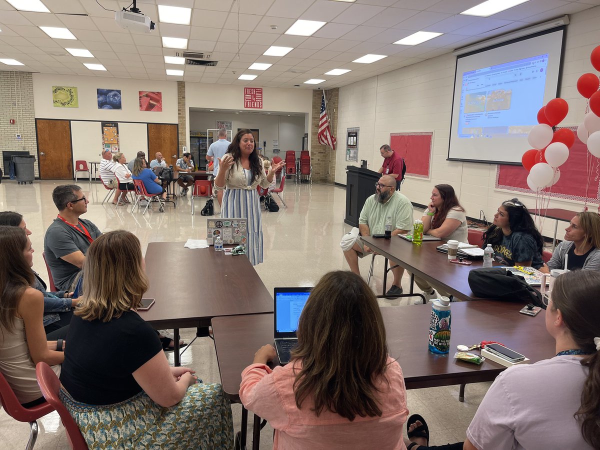Mr_KJackson's tweet photo. Spartan Spark PD Session at OTHS!!! Excited to begin the year- Freshmen Orientation TOMORROW!! @MrsDKaszuba @MsKWeldon @drkalisha @mrsghagerman @A_DePasquale48 @Oceanathletics @MrsErinLeahy https://t.co/MKeDwXn0of