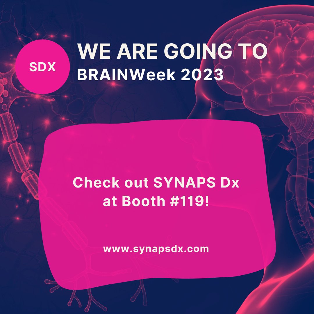 getdiscern's tweet photo. SDx is pleased to announce our participation at BRAINWeek 2023. We will deliver a presentation on “Autopsy-Confirmed Minimally Invasive Biomarker Identifies Alzheimer's Disease Even in the Presence of Co-Morbid Pathologies”, and poster at booth #119: https://t.co/ElA9F5zWq2 https://t.co/5IQdhUiXYU