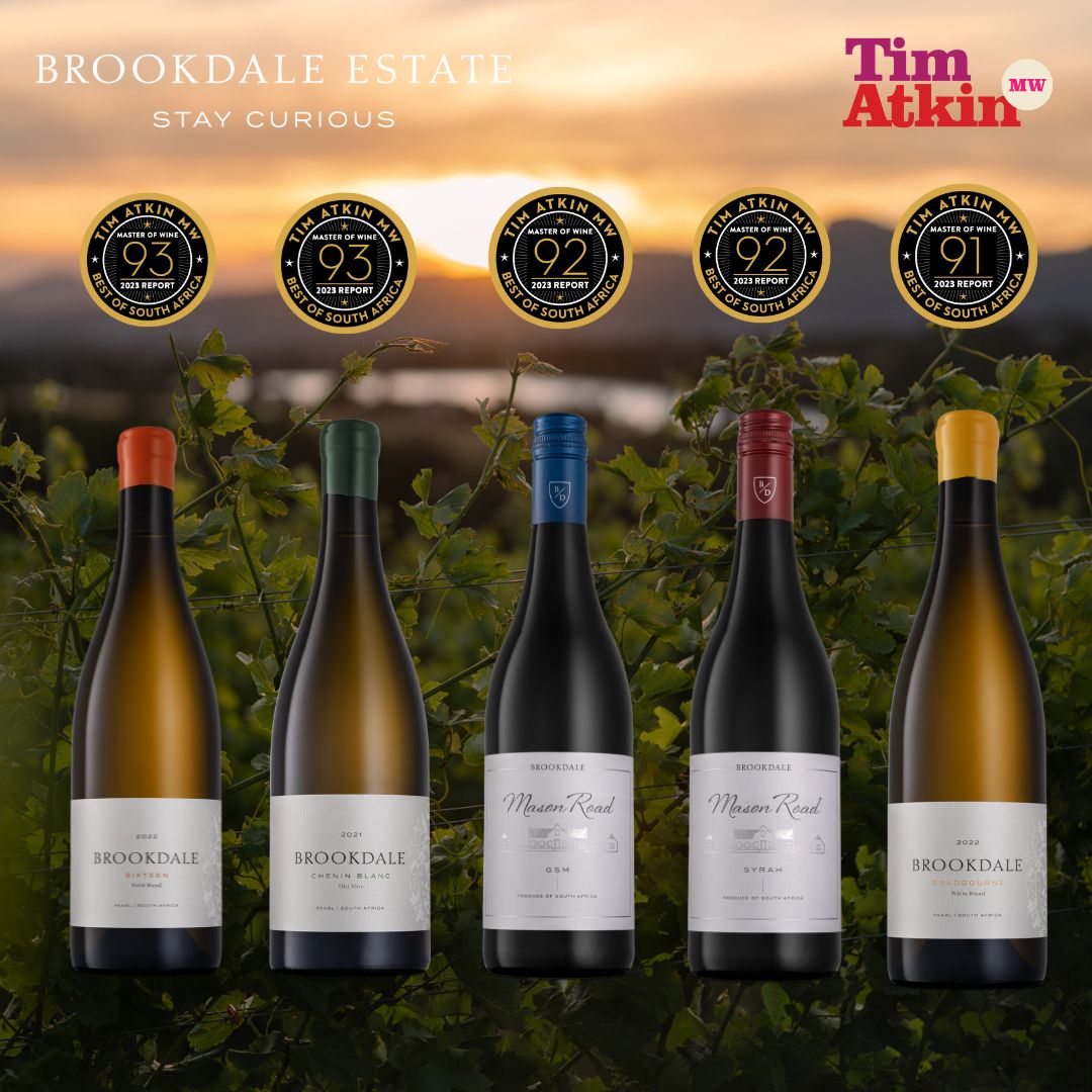 TIM ATKIN MW RESULTS We are pleased to announce our results in the latest South African Report by Tim Atkin MW! A very big congratulations to our Winemaker, Kiara Scott Farmer and her team for this fantastic achievement! #brookdaleestate #brookdale #paarl #timatkinmw