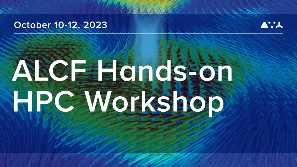 argonne_lcf's tweet image. Join us Oct. 10-12 at @argonne for the ALCF Hands-on HPC Workshop.
✅ Hands-on sessions with ALCF & industry experts
✅ Access to ALCF systems for testing/debugging
✅ Guidance on using #HPC & #AI tools to improve code performance
Register by Sept. 8: alcf.anl.gov/events/alcf-ha…