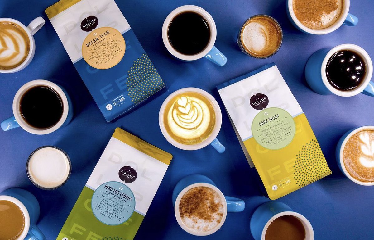 Did you know that our retail bags are HOME compostable? That’s right. Check out dollopcoffee.com/green to learn about our sustainability efforts.