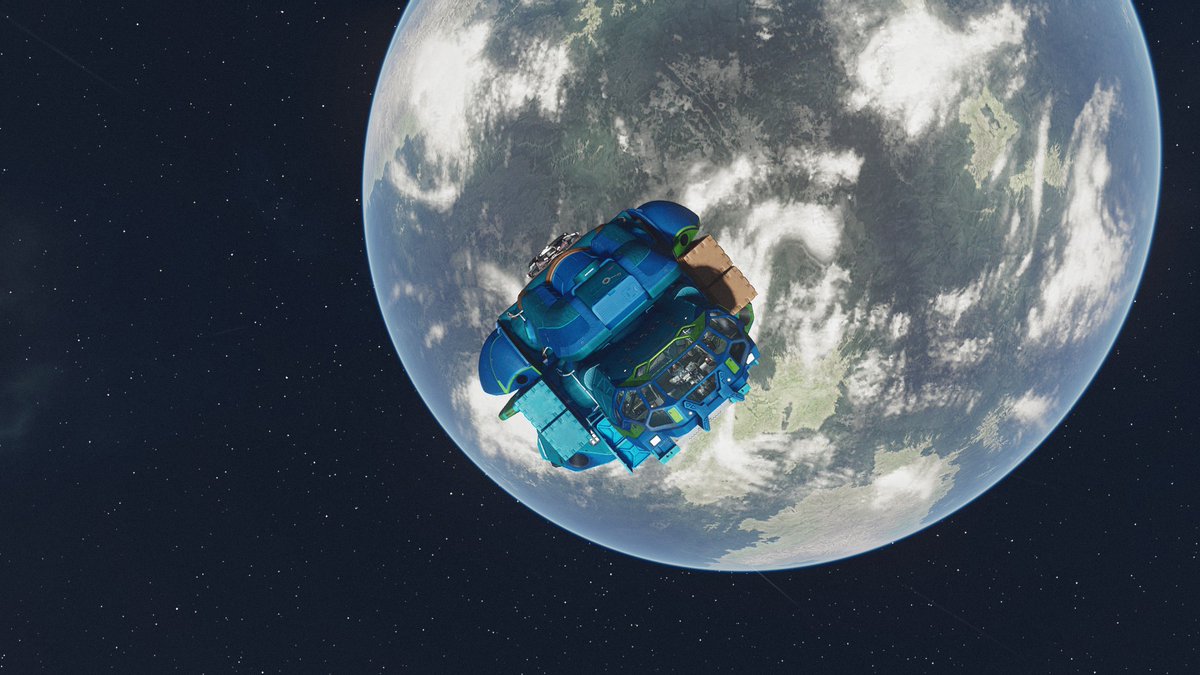 「完全に球体のゴミみたいな宇宙船作りたいが良さげなパーツがない。(研究で増えるのか」|stggc 🥶のイラスト