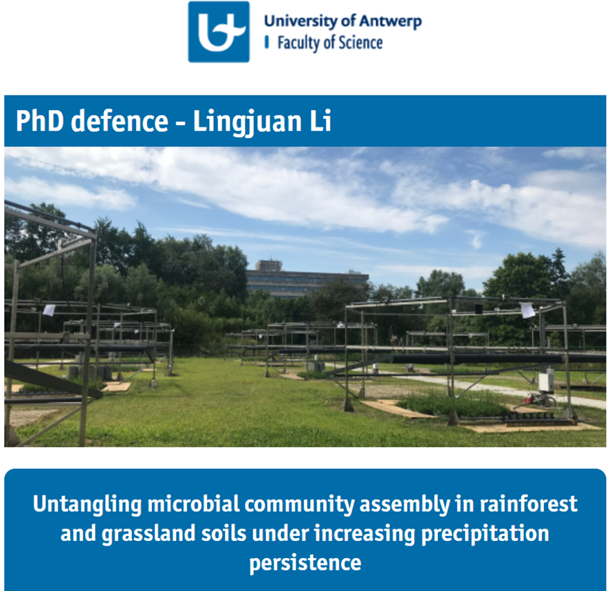 olga_vinduskova's tweet photo. Congratulations to Lingjuan Li @Lingjuan3 on nailing her PhD defence today!🥳 @GCE_UAntwerp @E_Verbruggen https://t.co/iQ0T95jJT2