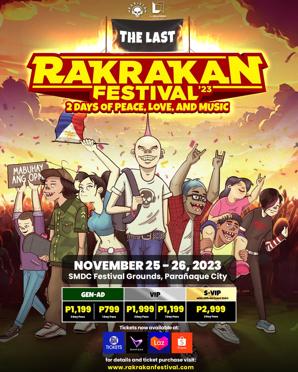 We heard you! #TheLastRakrakanFestival is set to rock your world on Nov 25 &amp;26 at SMDC Festival Grounds, Paranaque City! The final chapter of an era is about to unfold. Mark your calendars, spread the word, the countdown to a finale you won't forget starts now. 
 #RakrakanLegacy