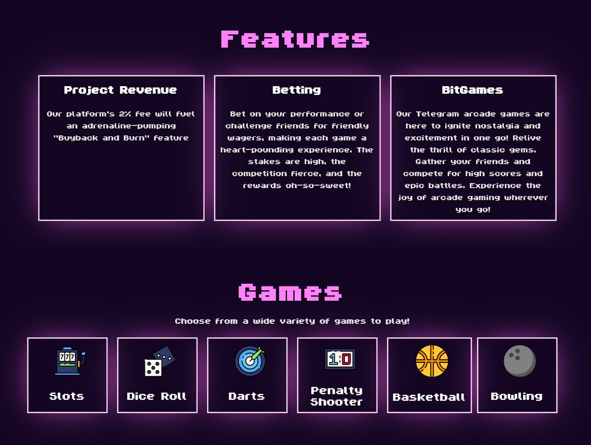 Hayess5178's tweet photo. #BitGames is launching today at 6pm UTC on #Uniswap.
BitGames bot is a new #Arcade #Telegram bot. They will have utility live and working for launch🤖.
🎲Play, bet and earn.
🎮P2P games coming soon .
💰Revenue sharing planned on roadmap.
🔥Buy back and Burns.
As always use caution with new launches. They are high risk.
Follow socials for updates
Twitter @BitGames_Bot
Telegram https://t.co/gc70BwfzPI
Site https://t.co/N61NdsS8Sf
