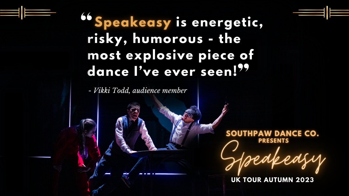 Dive into the thrilling and devilishly delightful world of our production, 'Speakeasy'. It's a daring dance extravaganza unlike anything you've seen before!

Touring the UK this Autumn 2023. Find 'Speakeasy' at a venue near you: bit.ly/3Yusvsr