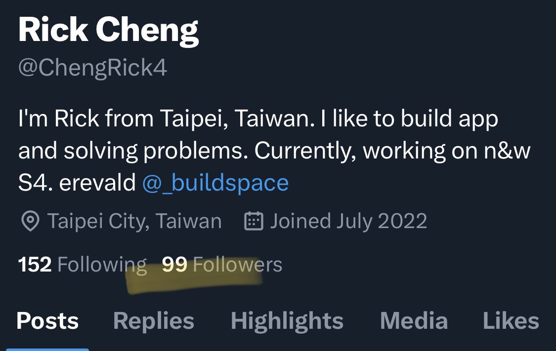 ChengRick4's tweet photo. Looking forward to 100 👀 https://t.co/xaDE5mmPA2