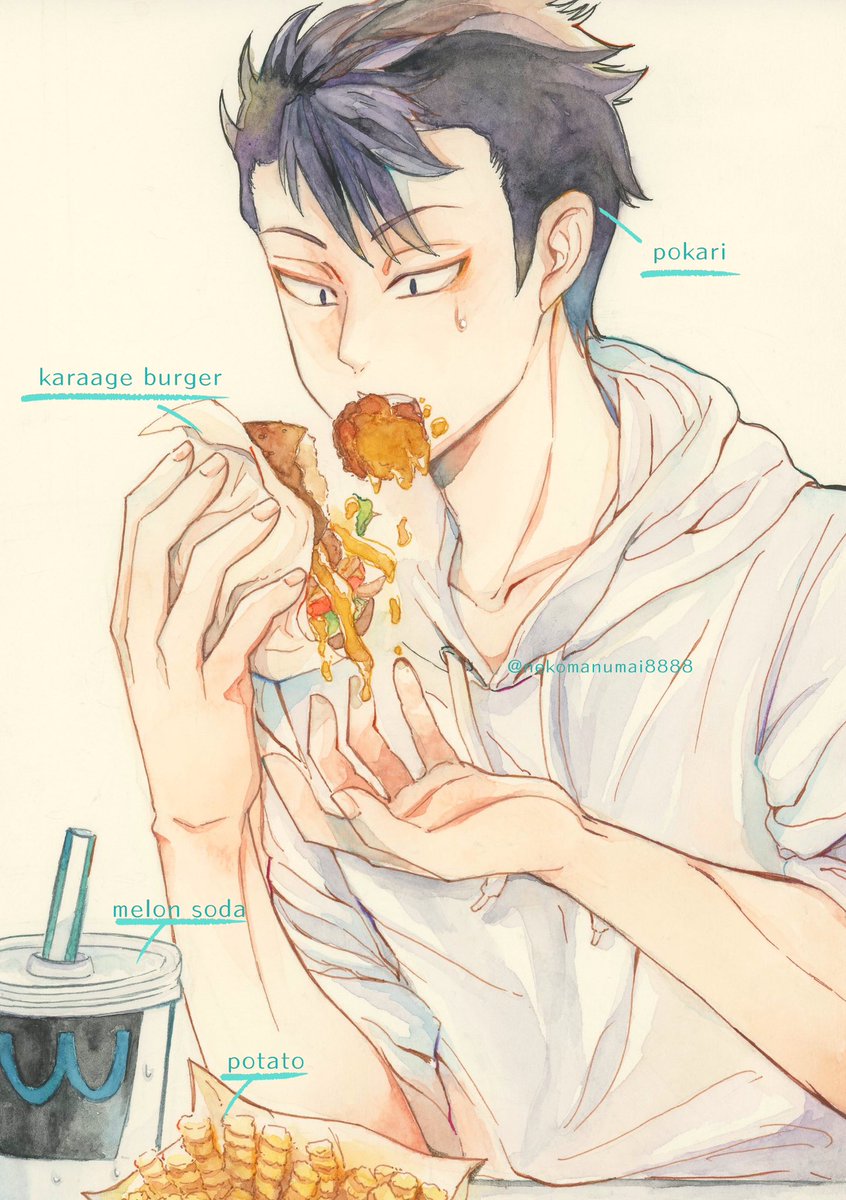 nekomanumai8888's tweet photo. フォロワーさんの推しが描きたい💕
ほかり君！✨お待たせしました🙇‍♀️✨
2枚目は #wtプラス
「来たか...からあげ🍔の時代が」 https://t.co/tnLOEIbsNv