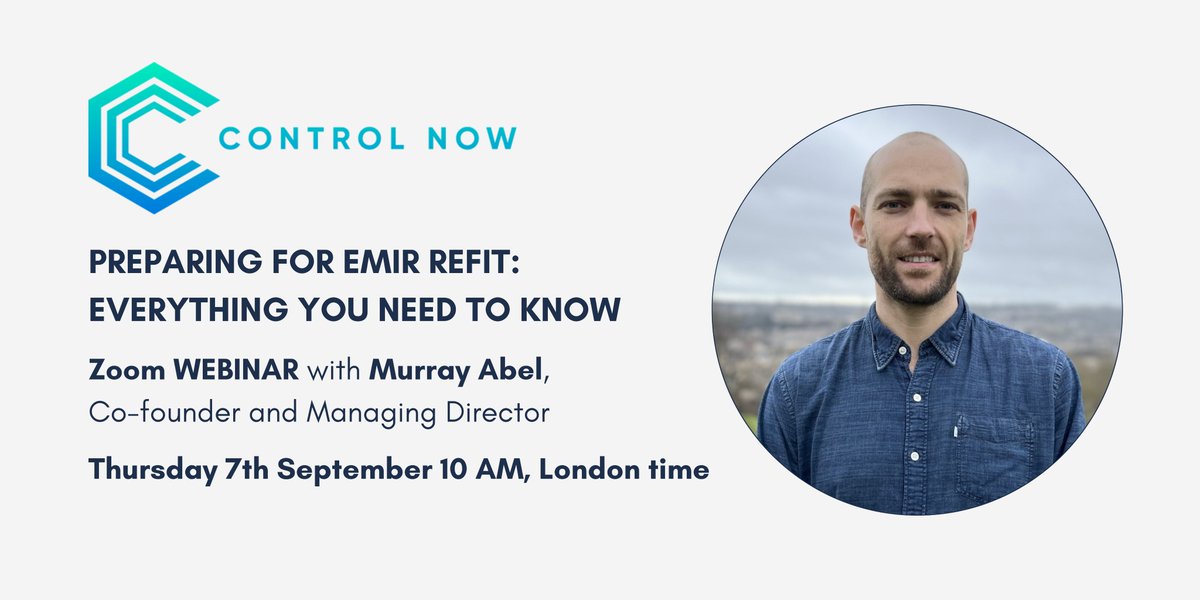 The #EMIRREFIT 'go-live' is looming! How are you going to approach this significant change project?
We are delighted to announce the rerun of our #webinar covering everything you need to know to be prepared for it. Register here: cutt.ly/GwjkJeIe