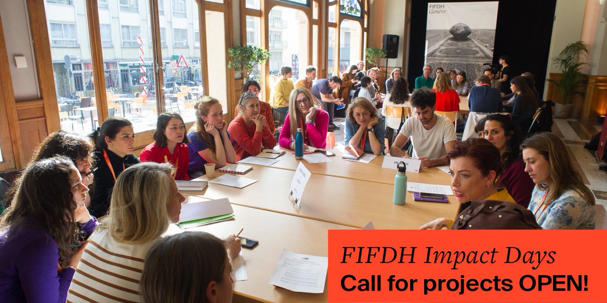 fifdh's tweet photo. 📣 Calling international #documentary #filmmakers working on #SocialJustice & #HumanRights! Craft your impact goals with experts & meet your future impact partners in #Geneva! Submit your project/film to #FIFDHImpactDays 💥by 6 Oct: https://t.co/H4XIMKU05Q #ImpactProduction https://t.co/48LOpNi6wc