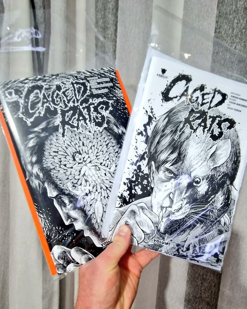 E1991Creations's tweet image. This weekend, I'll be exhibiting  here for my 1st England appearance thanks to @BGCPComicCon!

I'm selling Caged Rats The Comic Volume 1, signed by all creators in two different covers, for £10 each!!

Engine1991creationsltd.co.uk
#BGCP #indiecomics #England #middlesborough #comicon