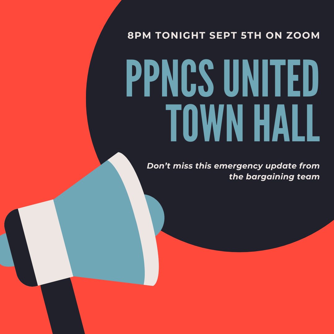 Union town hall tonight at 8pm! Events like this are where the BT can disseminate information with Q&amp;A, so we can get on the same page fast. It's also where informal consensus on our next steps tends to emerge. Members, if you want to be in the room where it happens, see you thr!