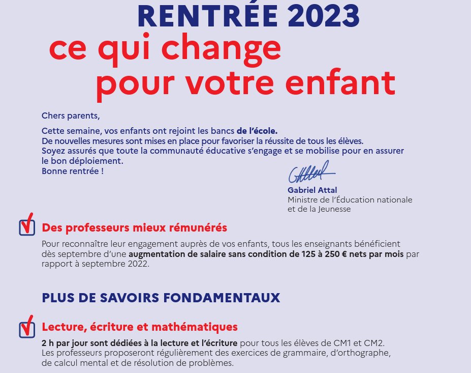 Le MEN demande aux personnels de diffuser sa com. mensongère. La FSU-SNUipp appelle à ne pas diffuser ce flyer.
#Respect #SensDesPriorités #DesMoyensPourLécole #LaissezNousTravailler #LaRentréeEnVrai