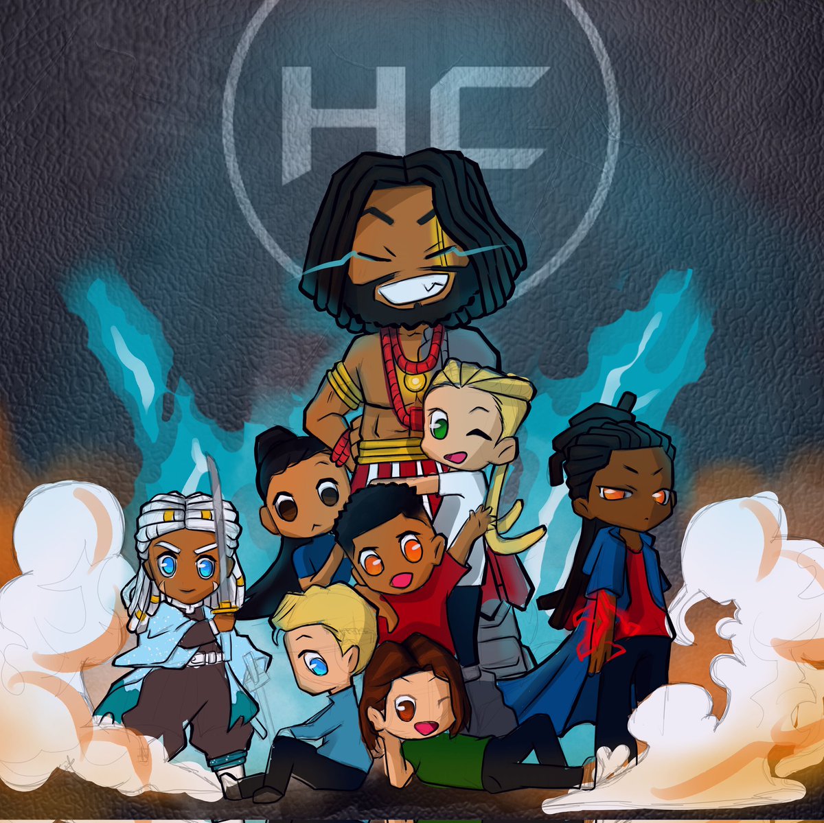 Illustrated a group photo of our original characters from our upcoming stories <a href="/HaloComicsInc/">Halo Comics</a> There's so much in store for you guys, so many stories we want to tell. And we can't wait for you to read them all.