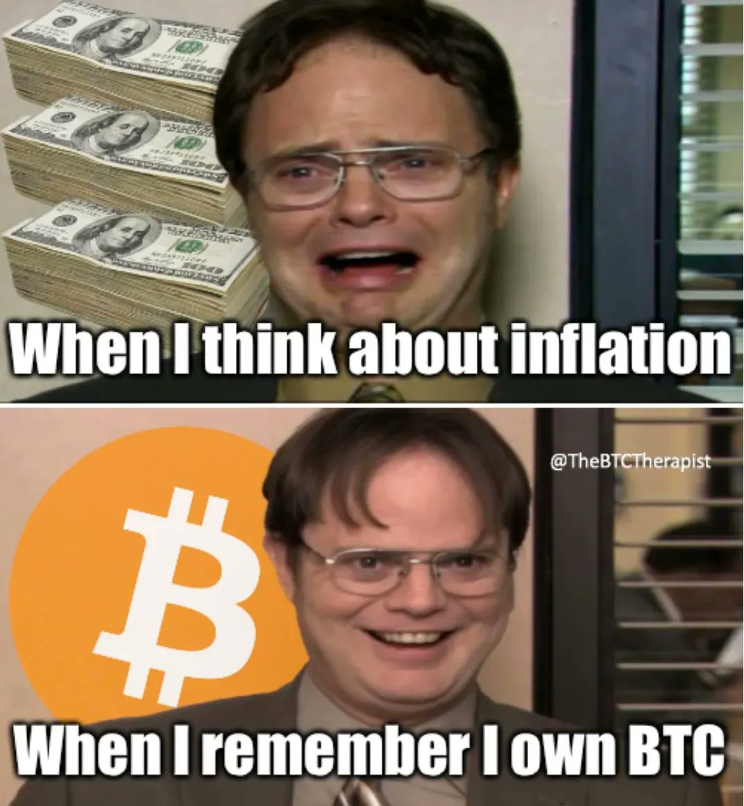 CoinConnect_'s tweet photo. 💩Dollar: The OG Shitcoin vs ⭐️#Bitcoin: The Unstoppable Digital #Gold

In the  battle of currencies, one stands out as the true game-changer!😎 

While the dollar has its history, #BTC is changing the future. It's not just a currency; it's a revolution! 💎⚡ 
#ThemCryptoFeels https://t.co/UNUuLOhh9g