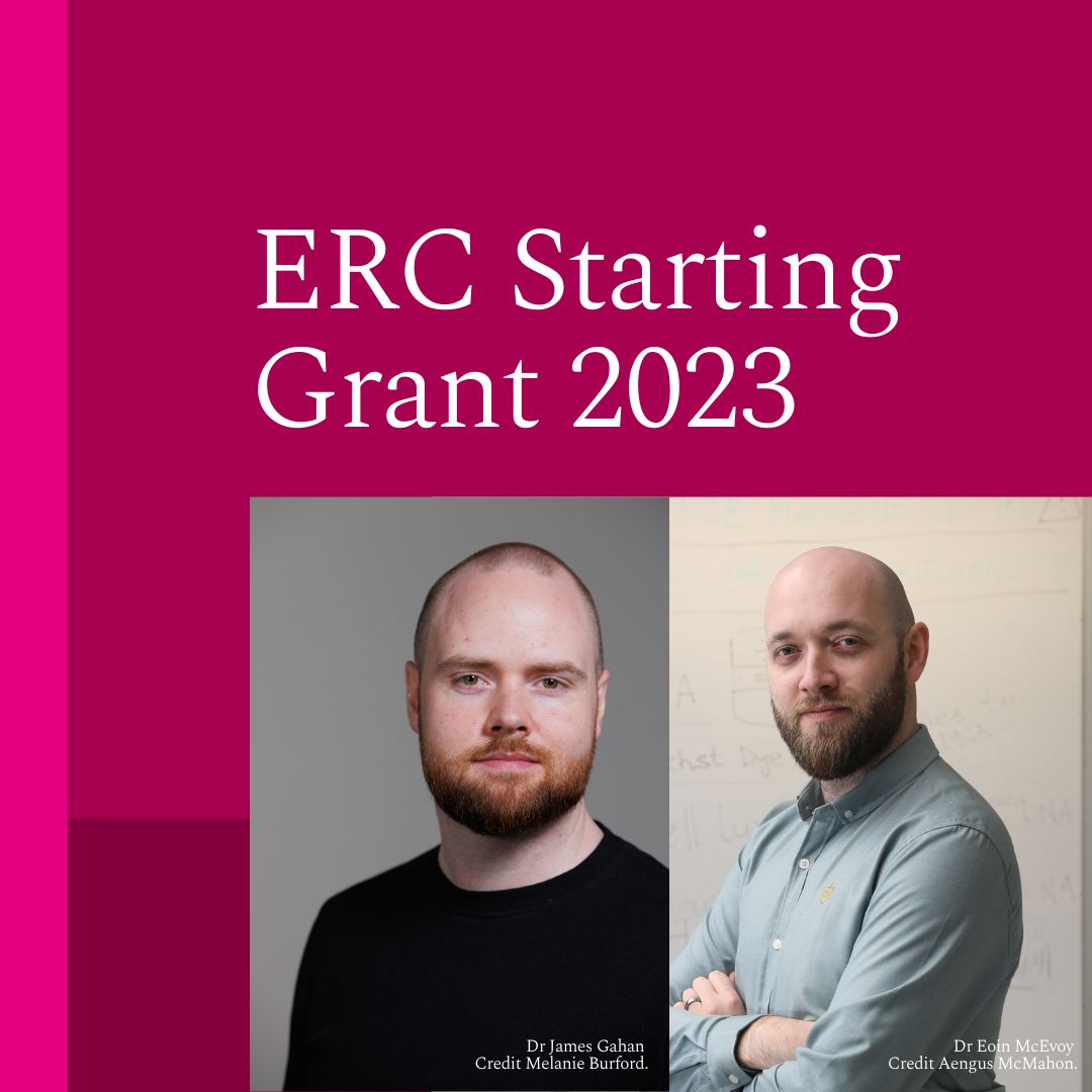 🎉 Warmest congrats to Dr Eoin McEvoy
@Eoin_McEvoy and Dr James Gahan @JM_Gahan for securing prestigious European Research Council grants! 🌟 #ERCStG @ERC_Research #PurposePeoplePlace