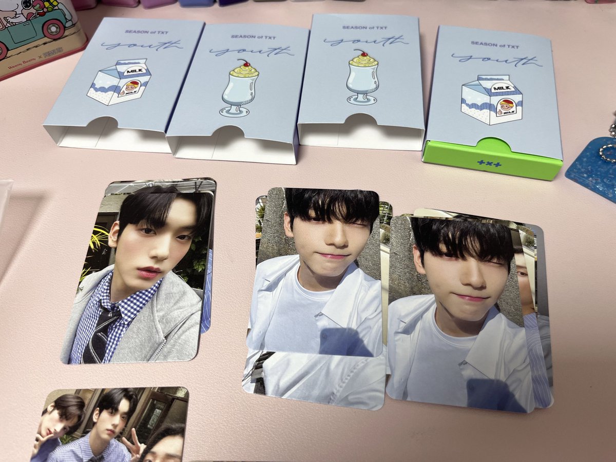 imdangdo's tweet image. 투바투 유스 youth 버전 교환 구합니다! 중복이어서요ㅠㅜㅠㅠ

저 : 우유 or 파르페 ver.
😇: 푸딩 or 당고 ver.

편하게 디엠 주세요!

#교환 #양도 #투바투교환 #유스