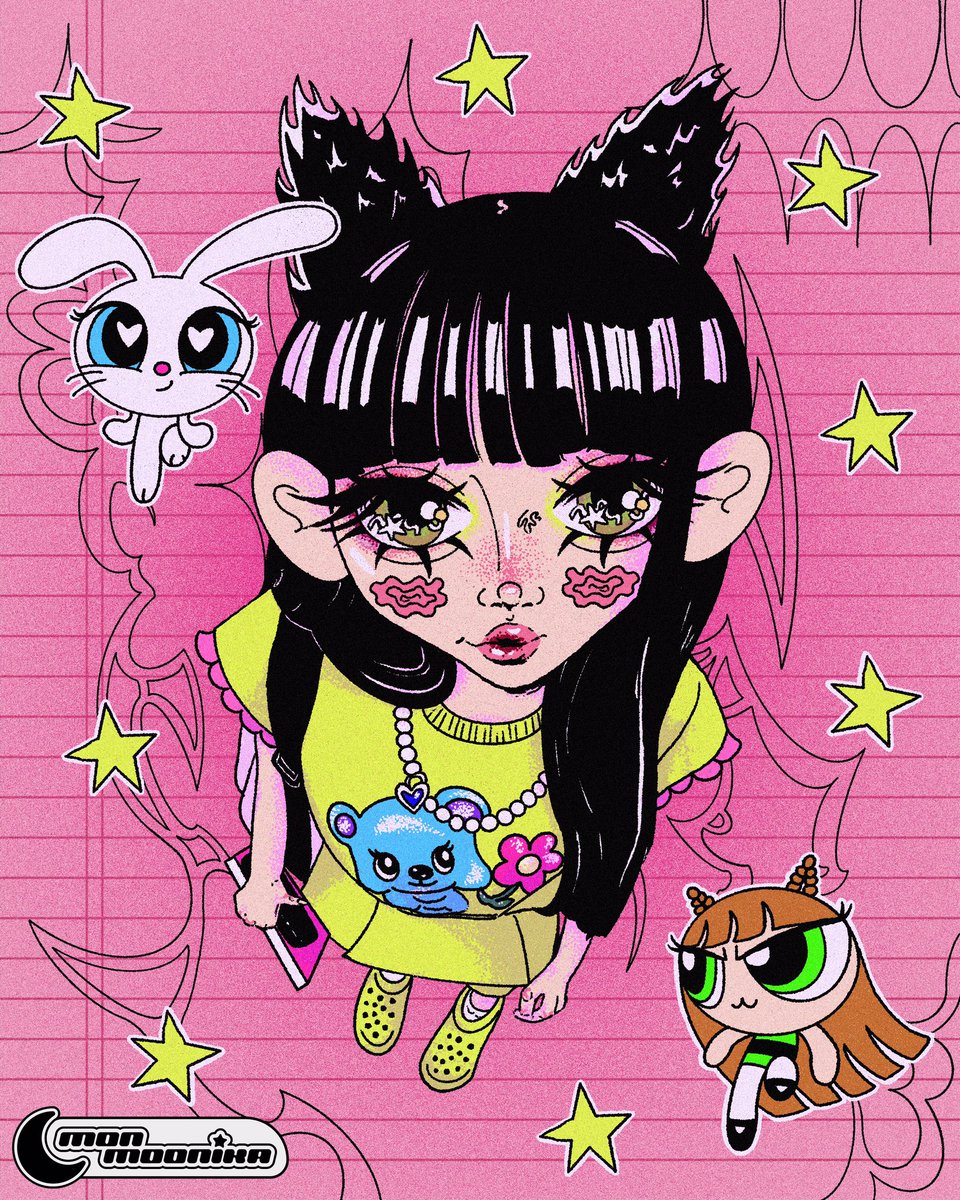 monmoonika's tweet photo. The New Jeans Haerin meme has saved me from my art block🥹

#newjeans #newjeansfanart #newjeansmeme #newjeanshaerin #haerin #haerinnewjeans #powerpuffgirls #powerpuff #kpop #illustration #kpopmeme #drawing #digitalart #digitaldrawing #digitalillustration #graphicdesign https://t.co/FHXrdlf3Bj