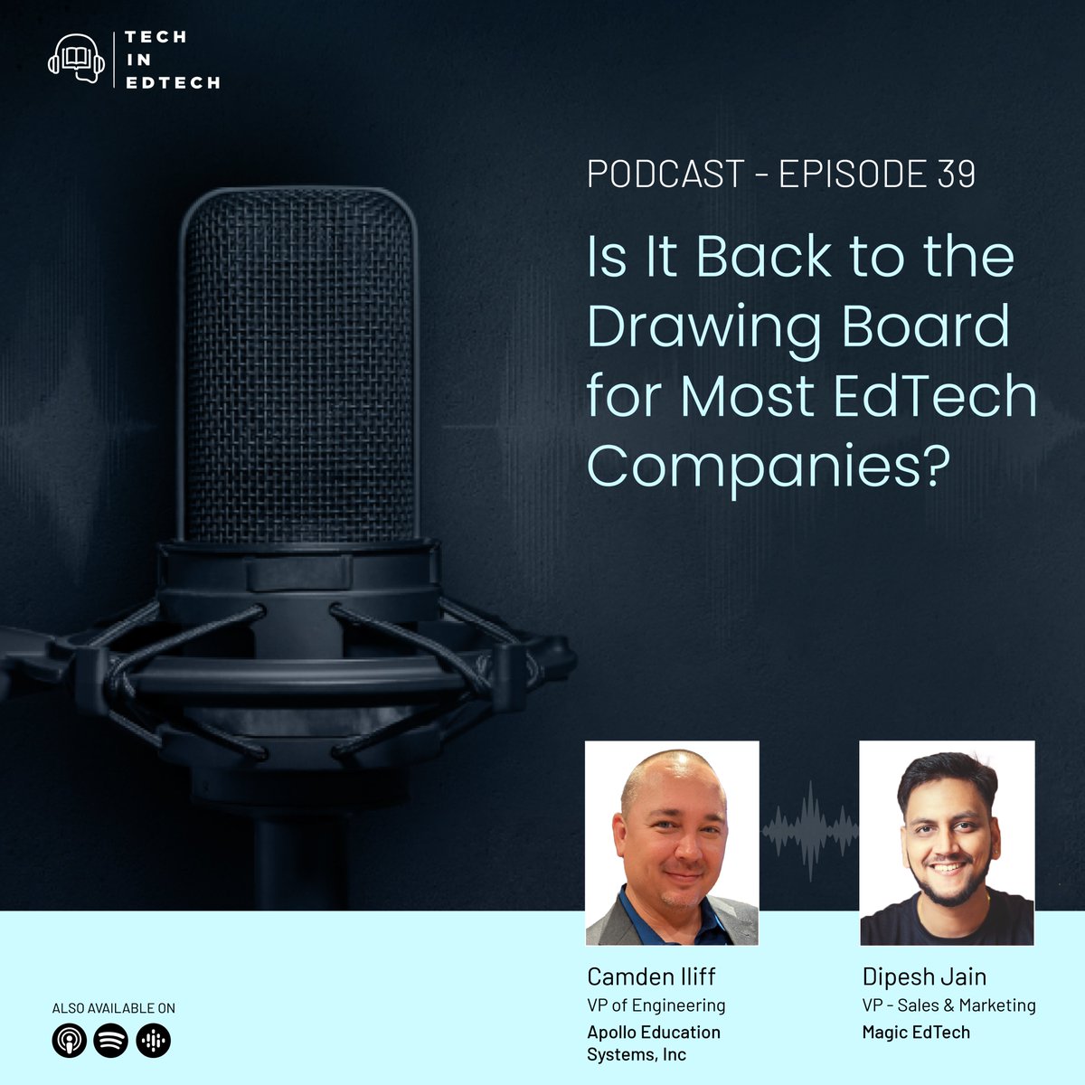 Catch <a href="/CamdenIliff/">Camden Iliff</a> VP of Engineering &amp; Product at <a href="/_apollok12/">Apollo Education Systems, Inc.</a> on the latest episode of #TechInEdTech where he discusses why adaptability and a deep engagement with educators are critical to building effective #edtech. Listen now: lnkd.in/dBkPHiUy#tuesd… #podcasts #Educators