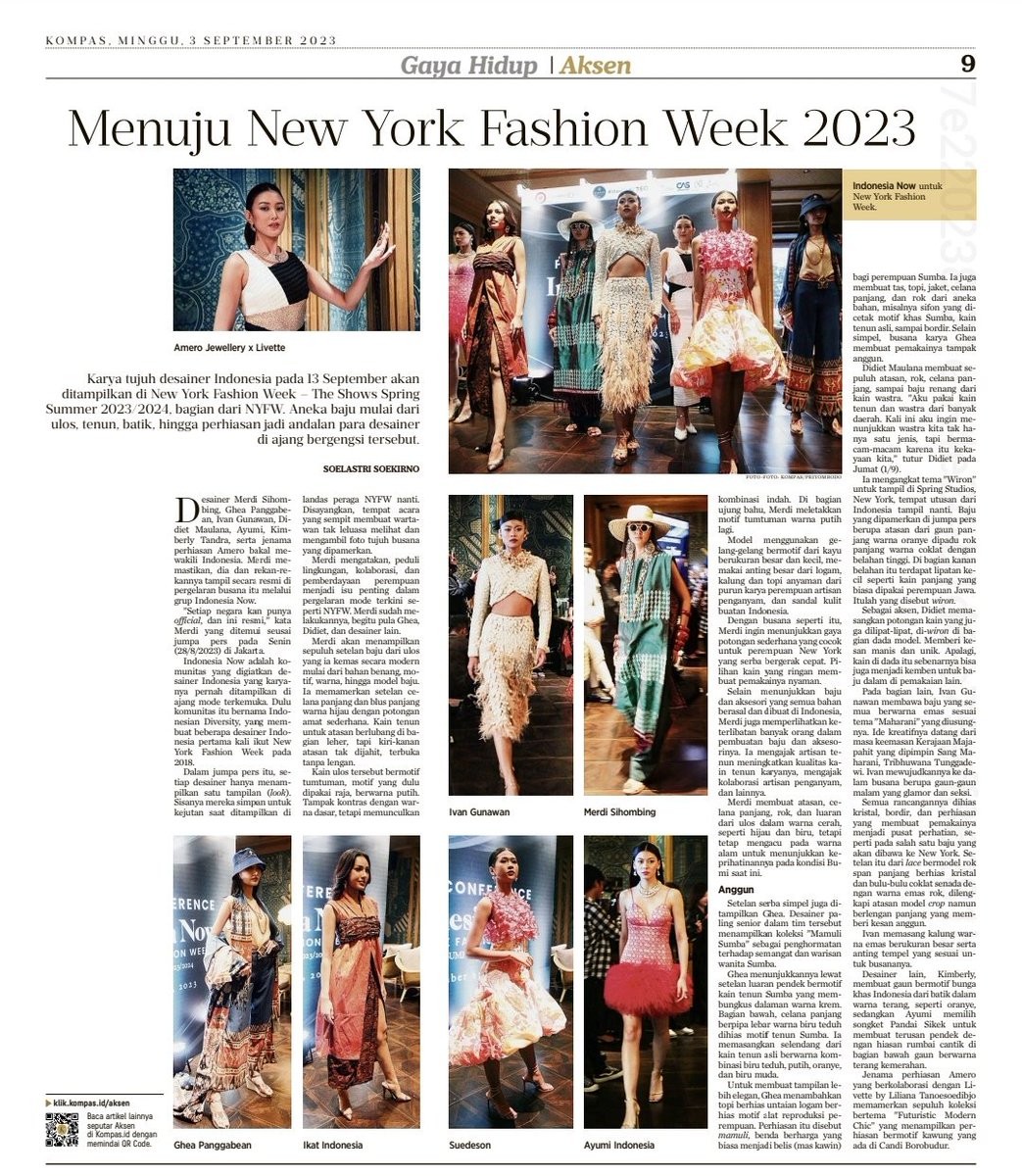 didietmaulana's tweet photo. Doakan besok akan berangkat ke NYC membawa nama Indonesia di panggung New York Fashion Week.
Show di New York, akan membuat presentasi ikat gaya urban dan di Washington DC akan meramu tampilan kebaya aneka warna dalam kemasan modern. Ur support means the world to me❤️🇲🇨 https://t.co/u57aSkvDct