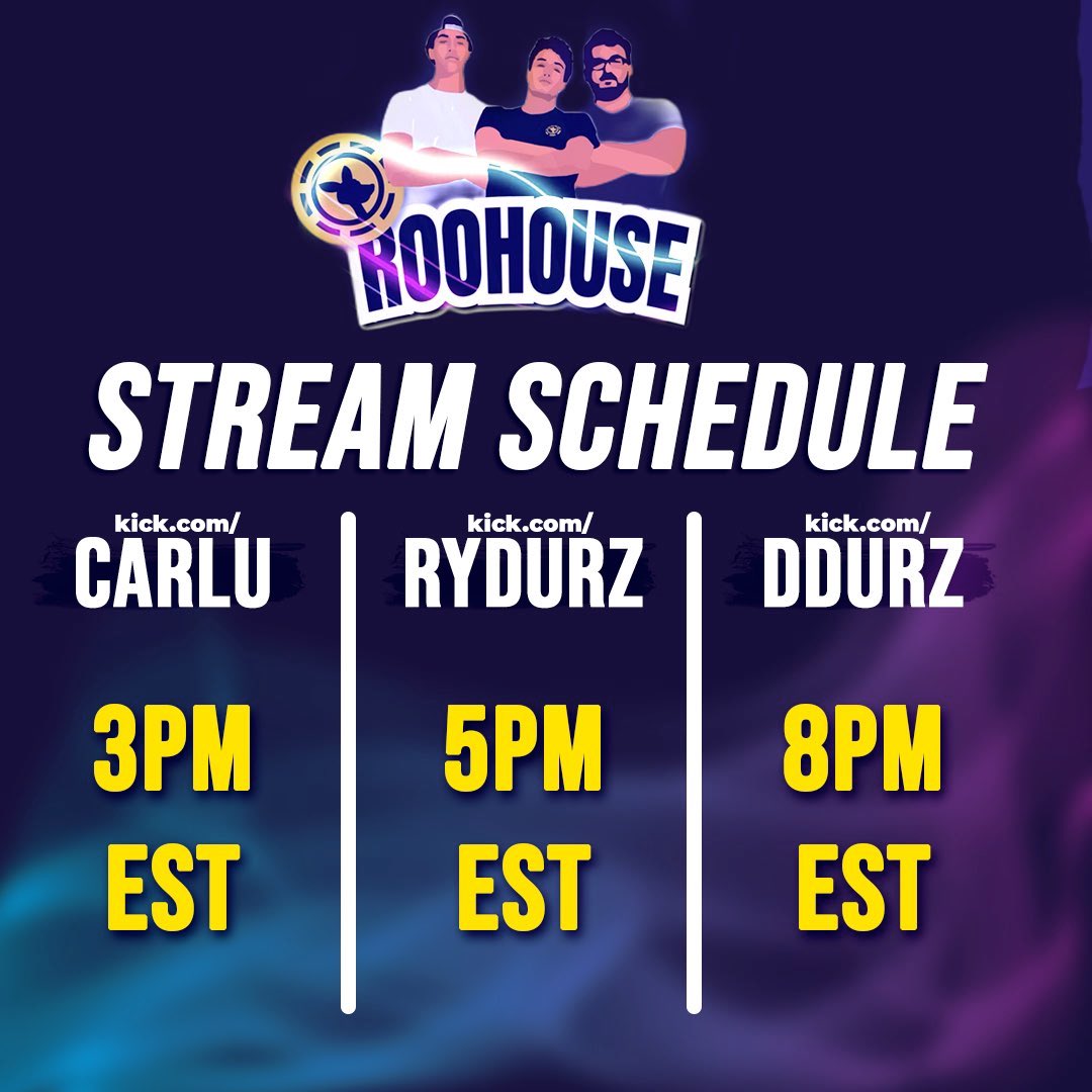 UPDATED STREAM SCHEDULE STARTING TODAY!!! 

THE TAKEOVER IS HAPPENING