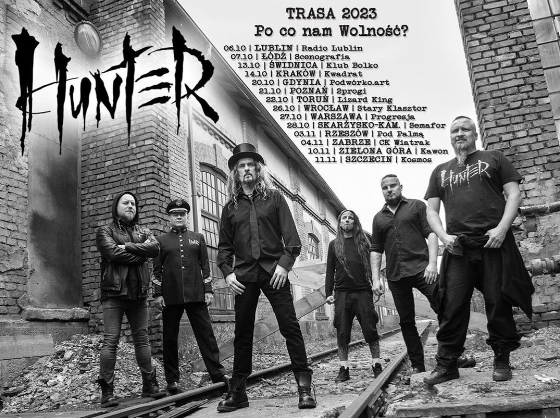 Hunterianie ✌️😻✌️Jak Widzicie już 6. października rusza nasza jesienna trasa klubowa, pod niewymagającą chyba tłumaczenia nazwą… 🔥🔥🔥💥🔥🔥🔥 Na której mamy nadzieję Was znowu spotkać i wspólnie oszaleć ☝️😻👌