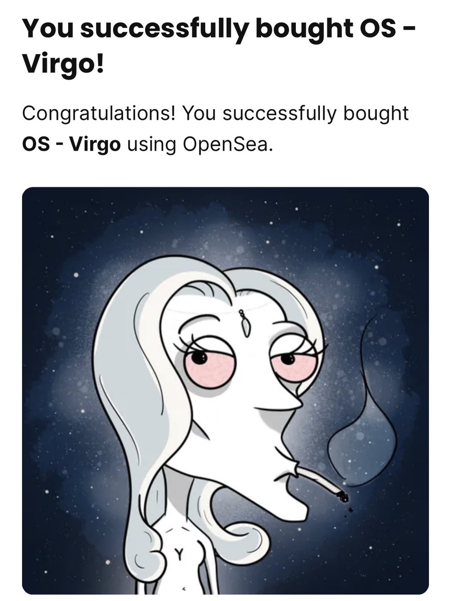 Gotcha !!! One ♍️'s mine 🤩🔥
Look at the Stoned Pop Originals collection opensea.io/collection/sto… it worst the detour ! 🚀