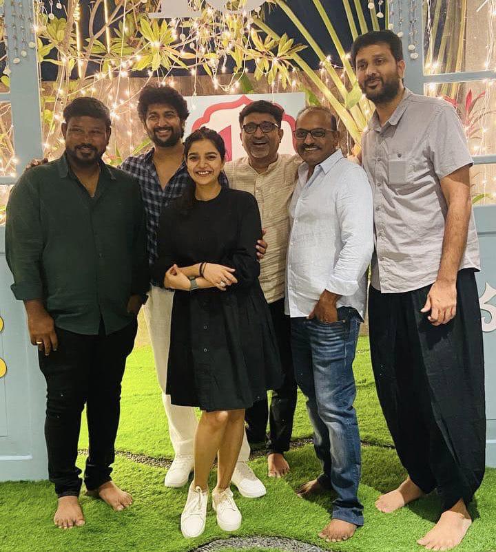 rameshlaus's tweet photo. "Lights, Camera & Reunion!🌟
Team #AshtaChamma reunites for a Spectacular 15th Anniversary Bash to celebrate the unforgettable Journey of the Blockbuster Family Entertainer 🥳
@NameisNani #Swathi #MohanKrishna #SrinivasAvasarala @itsKalyaniMalik
#15YearsForAshtaChamma https://t.co/4qStrf2yUB