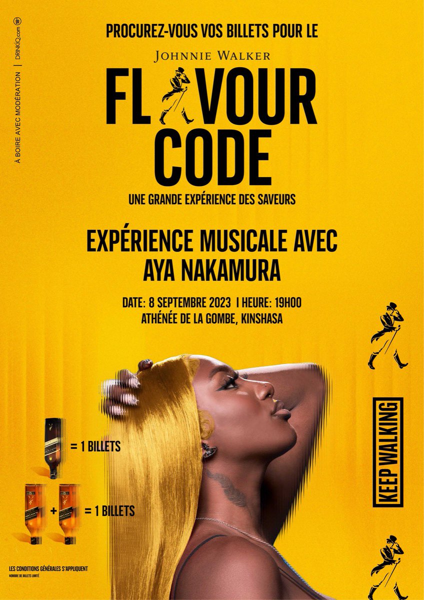TotoMad's tweet photo. #FlavourCode #JohnnieWalker #AyaNakamura #KeepWalking https://t.co/bQ41PnUPN2