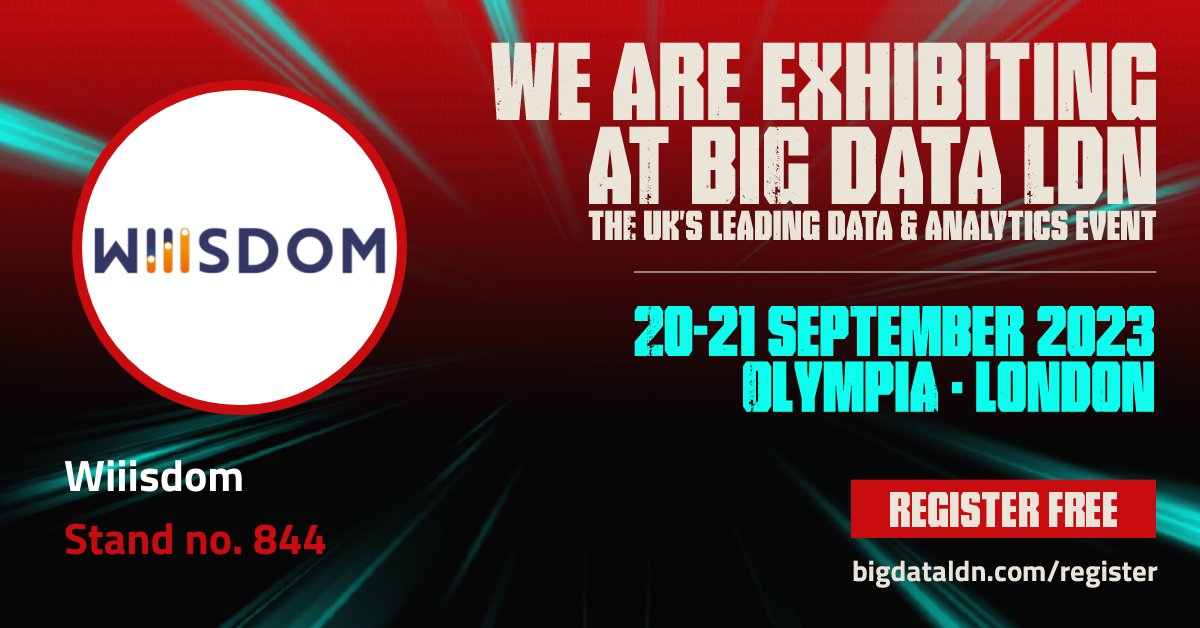In just 2 weeks, Wiiisdom will be at #BIGDATALDN and we cannot wait!
There's still time to register! If you're planning on going, come to booth #844 to meet the team and discover our solutions!
#dataanalytics