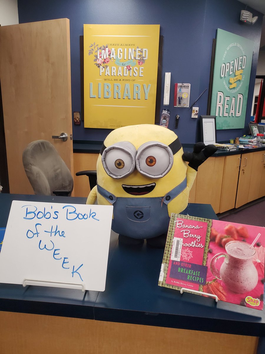 Magoffin Library (@magoffinlibrary) on Twitter photo Bob is thrilled because this #bookoftheweek highlights his favorite food - #bananas! 🍌 Come check out our cooking section, #read about your favorite food and #learn new recipes with it! <a href="/EPISDLibraries/">EPISD Libraries</a> Bob is thrilled because this #bookoftheweek highlights his favorite food - #bananas! 🍌 Come check out our cooking section, #read about your favorite food and #learn new recipes with it! <a href="/EPISDLibraries/">EPISD Libraries</a>