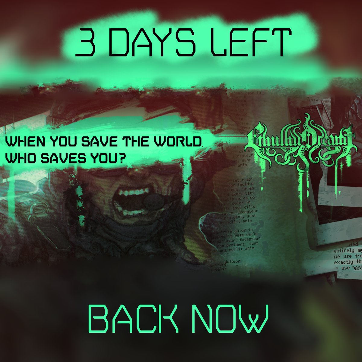 3 Days left to back the Cthulhu Dreamt TTRPG Kickstarter!

kickstarter.com/projects/actio…

#cthulhudreamt #cthulhu #ttrpg #horrorgram #lovecraft #lovecraftian #soundtrack #deathmetal