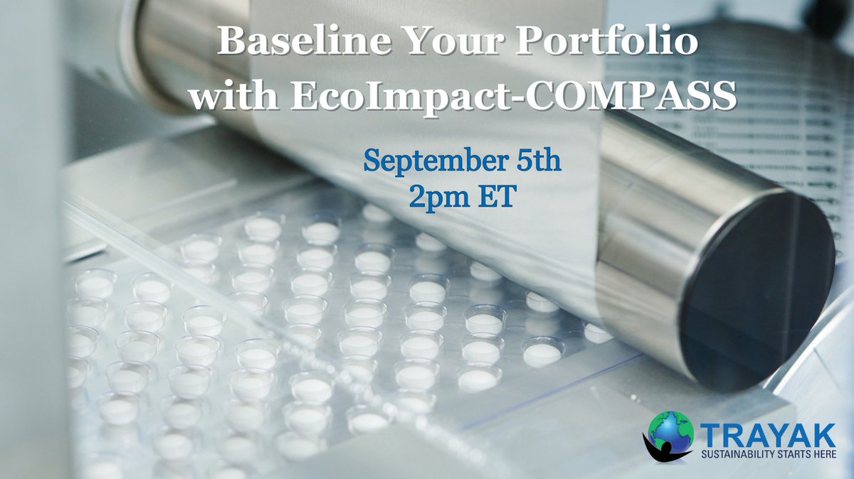 Join us today at 2pm ET for a live public demo to see how you can baseline your packaging or product portfolio with EcoImpact-COMPASS. Register here now! attendee.gotowebinar.com/register/63487…