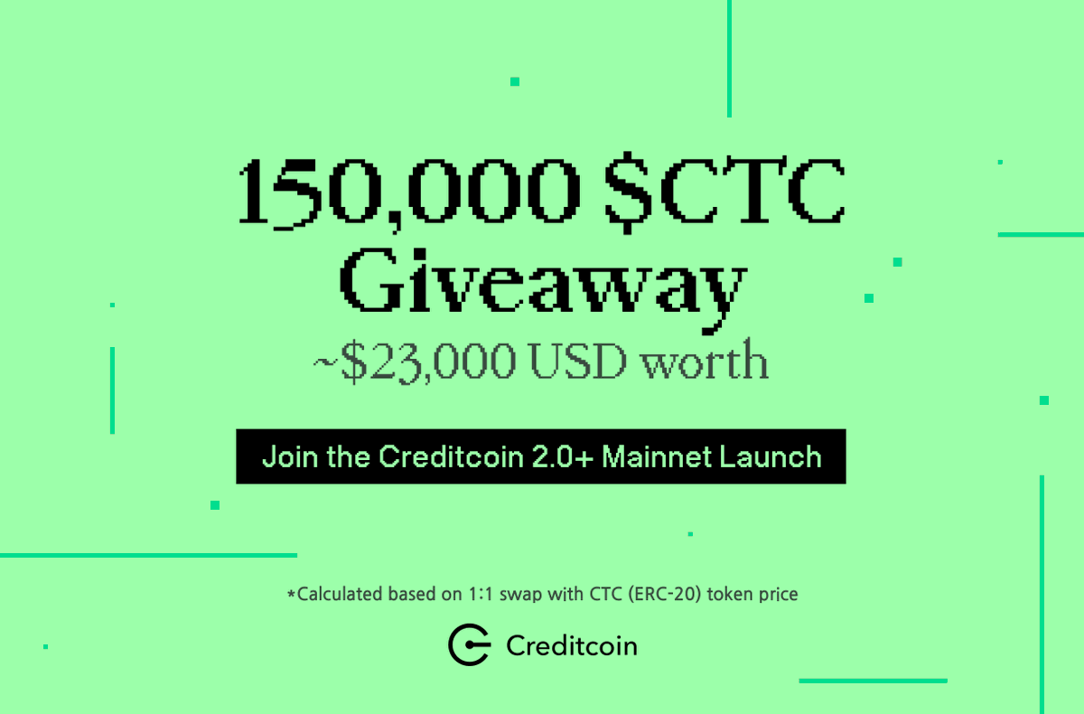 📢 Creditcoin 2.0+ Mainnet is HERE! 📢

We’re excited to announce that Creditcoin 2.0+ is live, upgrading the Network to NPoS. Join the 150,000 CTC incentive program to celebrate! 🔥

🔗Official announcement: creditcoin.org/blog/creditcoi…

⏳  Stake your FREE CTC token to win now! 👉