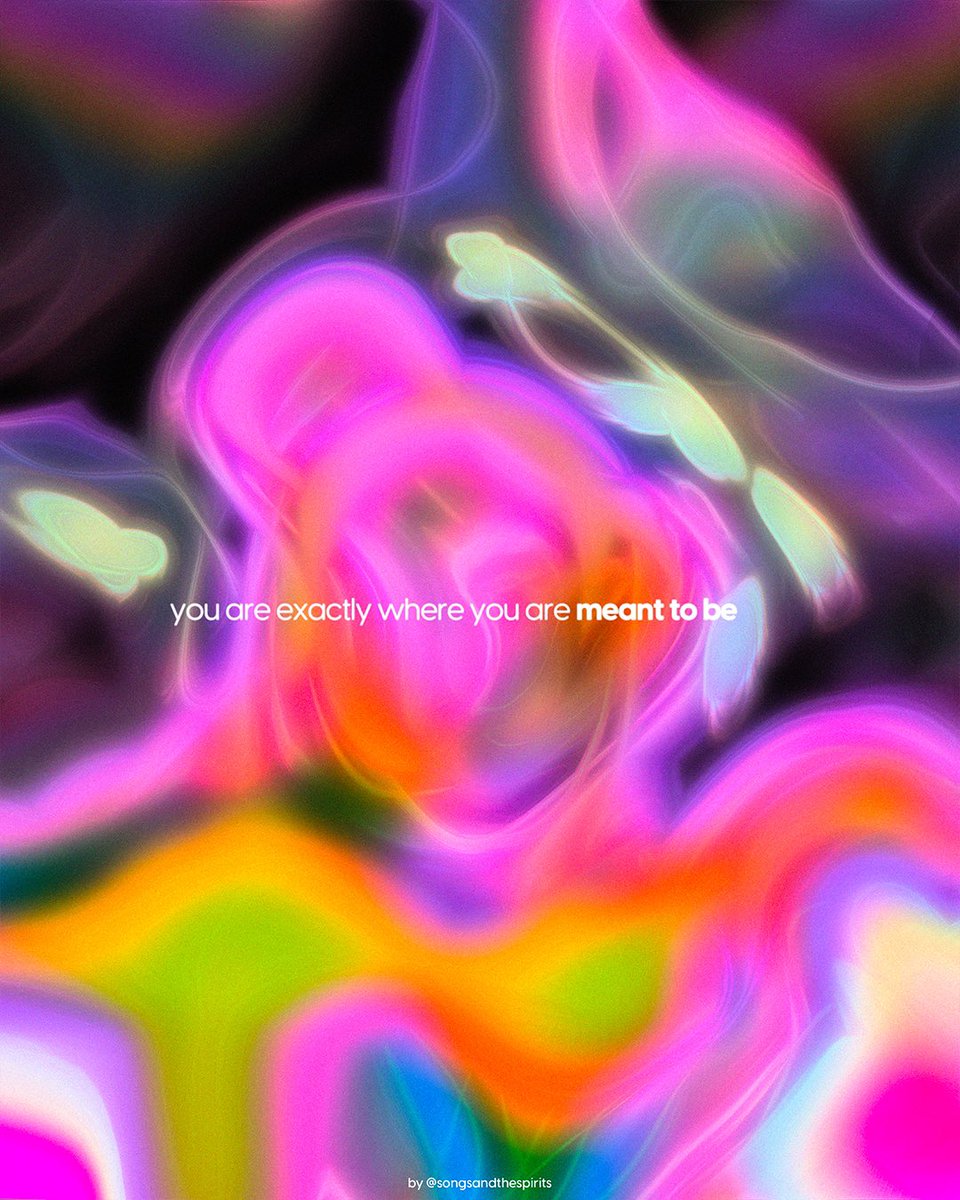 songsnspirits's tweet photo. "You are exactly where you are meant to be"🩷 https://t.co/WIUgIgy17k