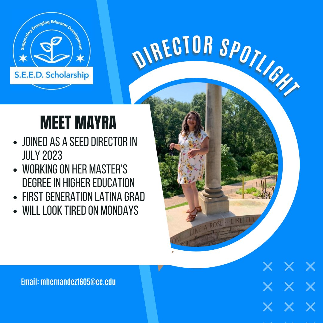 New Director Alert! Meet Mayra, the newest addition to the SEED Team. Her office is also in the SEED Office at Truman College.