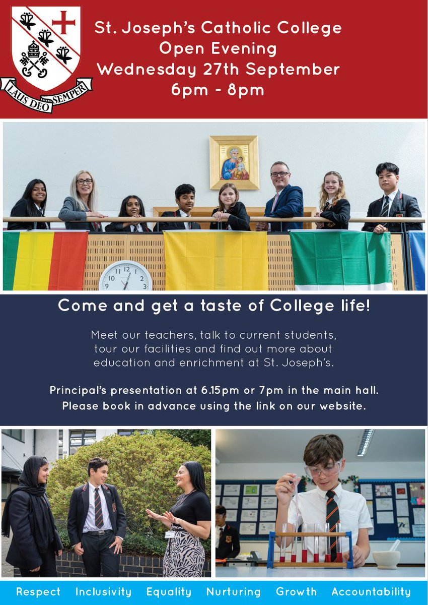 Visit our website to book your place!
stjosephscollege.net/college-news/y…