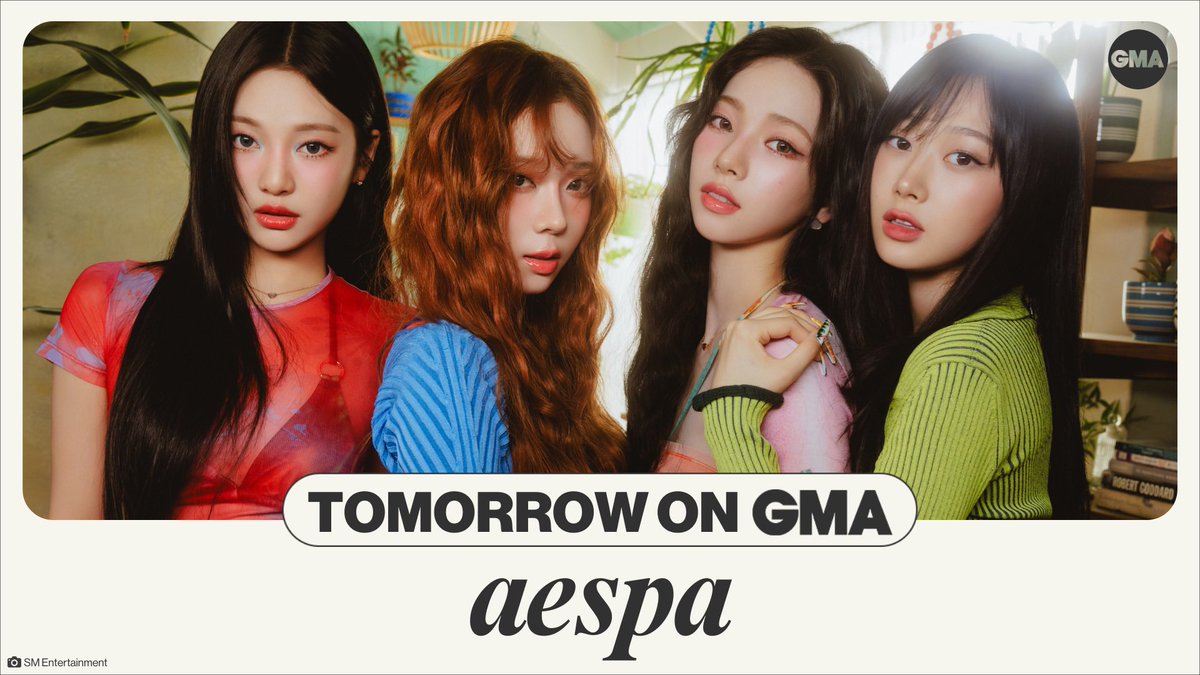 Looking forward to having <a href="/aespa_official/">aespa</a> on <a href="/GMA/">Good Morning America</a> tomorrow to perform “Better Things” LIVE in our Times Square studio! #aespaOnGMA
