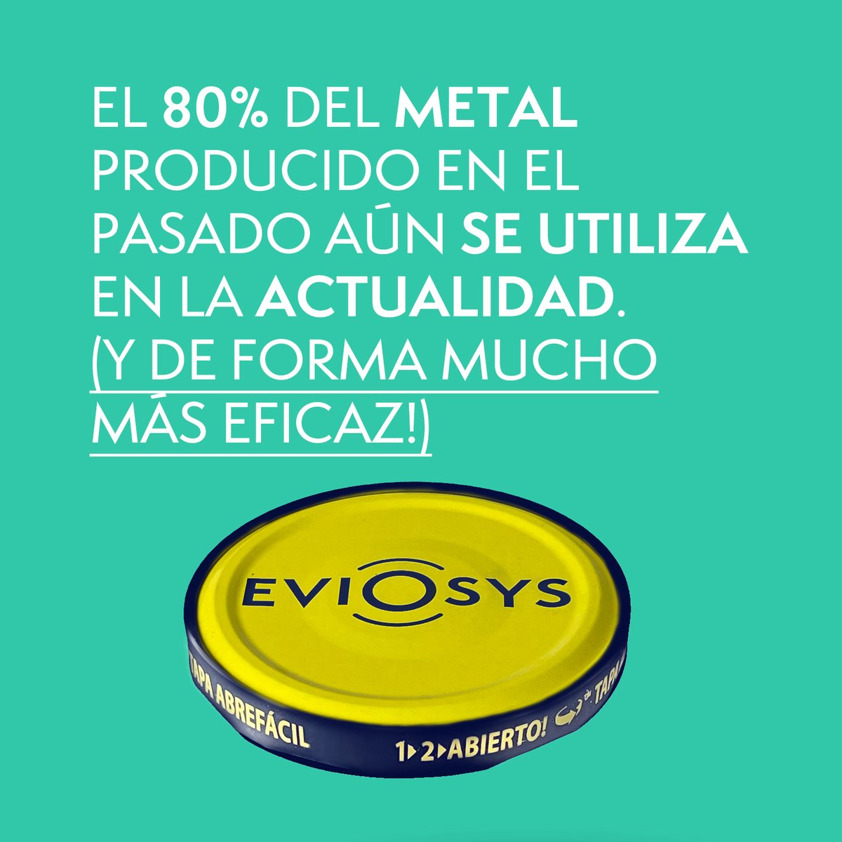 Ser sostenible hoy día puede ser muy abre fácil.
Tapa abre fácil Orbit: smart y sostenible

#packaging #metal #sostenible #eviosys #cierresmetaicos #conservas #innovacion #MetalRecyclesForever