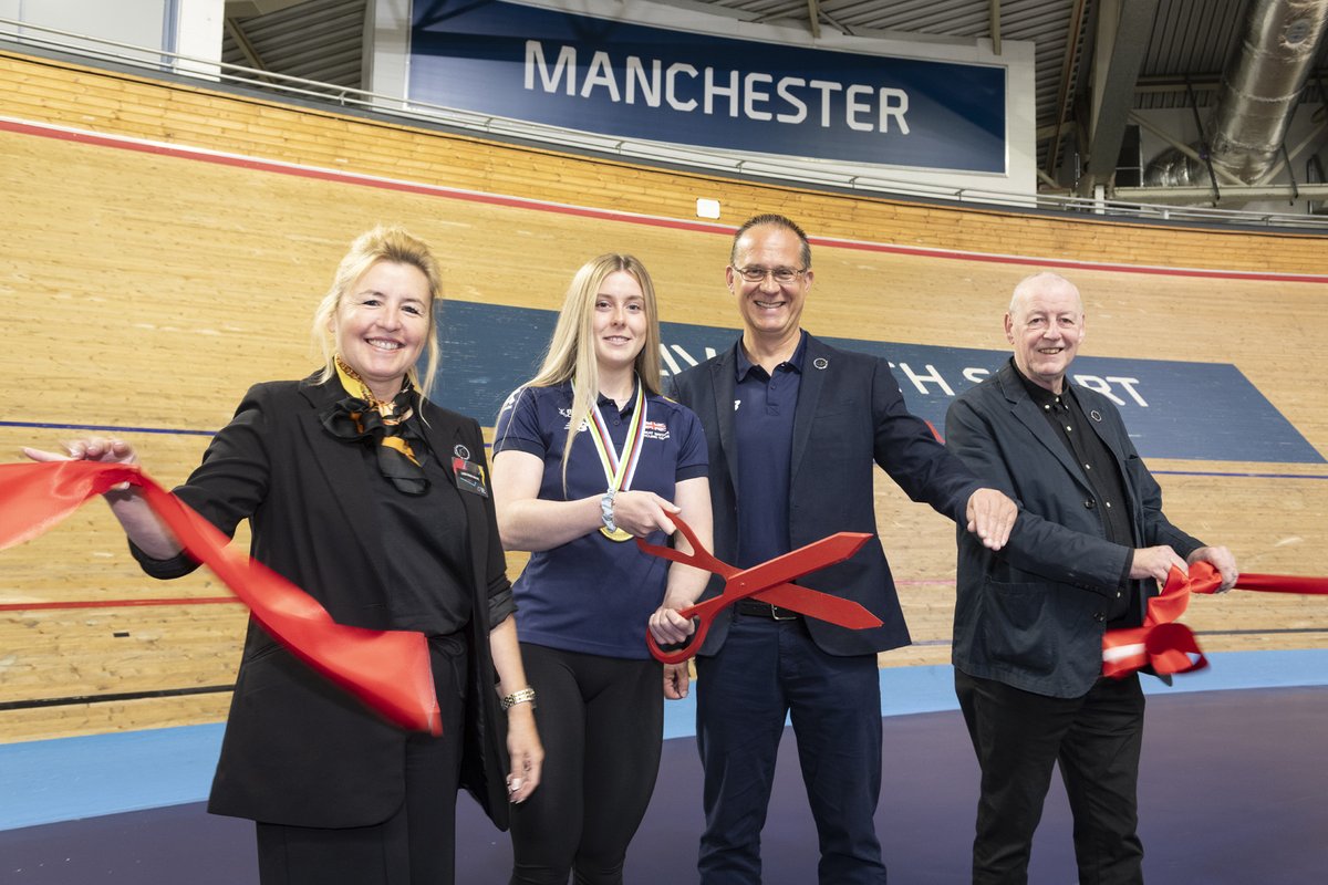 🚲 @LisaDoddMayne has been at the reopening of The Velodrome at the National Cycling Centre, where improvements have been made to its facilities making it the UK’s first all-electric Velodrome. It has benefitted from investment from #SportEngland, @ManCityCouncil & @DCMS.