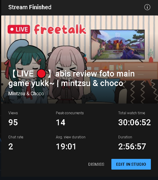 mintzsuchoco's tweet photo. tengs teman teman yg udah nemenin vtuber vtuber ini freetalk~ heheh see u again next stream geesss :D
#vtuberid #VtubersUprising #vtuber #mintzsuchoco https://t.co/X8e06Eq71q