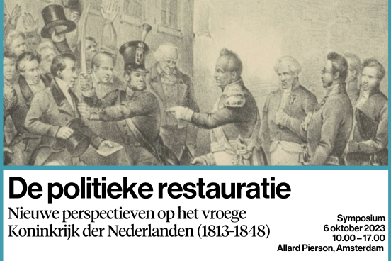 Het Nederlandse restauratietijdvak staat in de geschiedschrijving bekend als een periode van verzoening, depolitisering en burgerlijke onverschilligheid. Tijd om dit beeld eens flink op te schudden! Meld u aan voor het symposium 'De politieke restauratie': ow.ly/zPWU50PHQTy