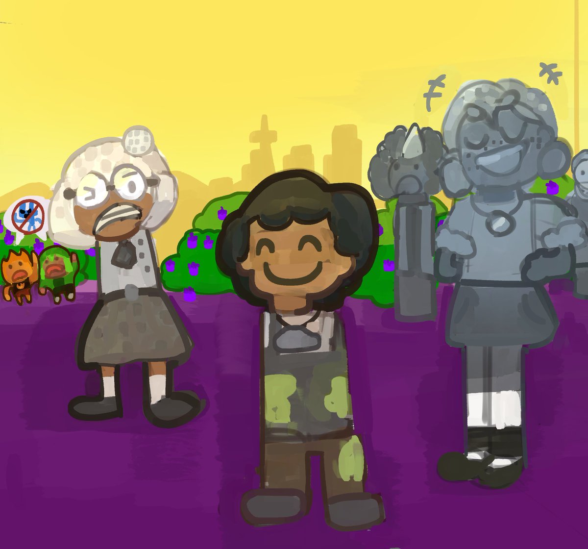Milkothervast's tweet photo. "Don't you dare drop that head of yours!!"
#bfdi #bfdia #bfdia6 #osc https://t.co/bOXqctRMmV