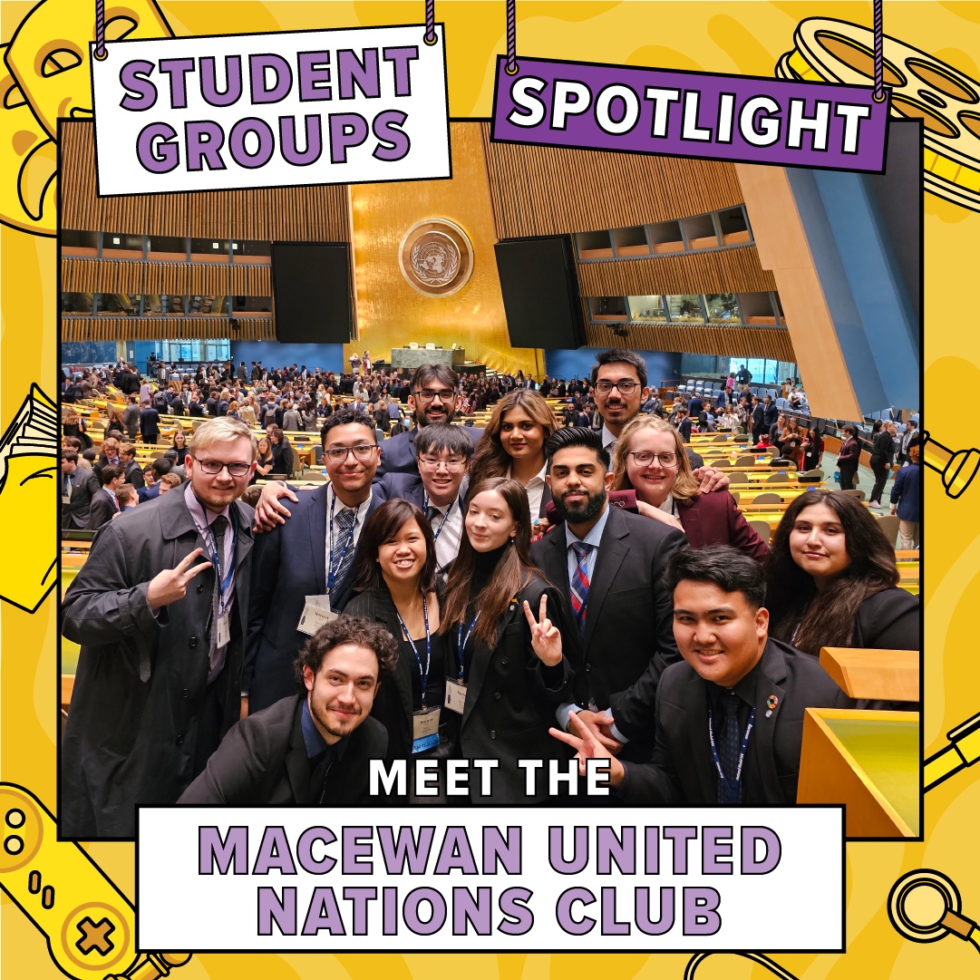 SAMacEwan's tweet image. STUDENT GROUPS SPOTLIGHT

Meet the MacEwan University United Nations Club! We sat down with two of their members to discuss the impact their group has made this year.

Visit samu.ca/munnc-profile to read the full interview!

#samacewan #students #studentgroups