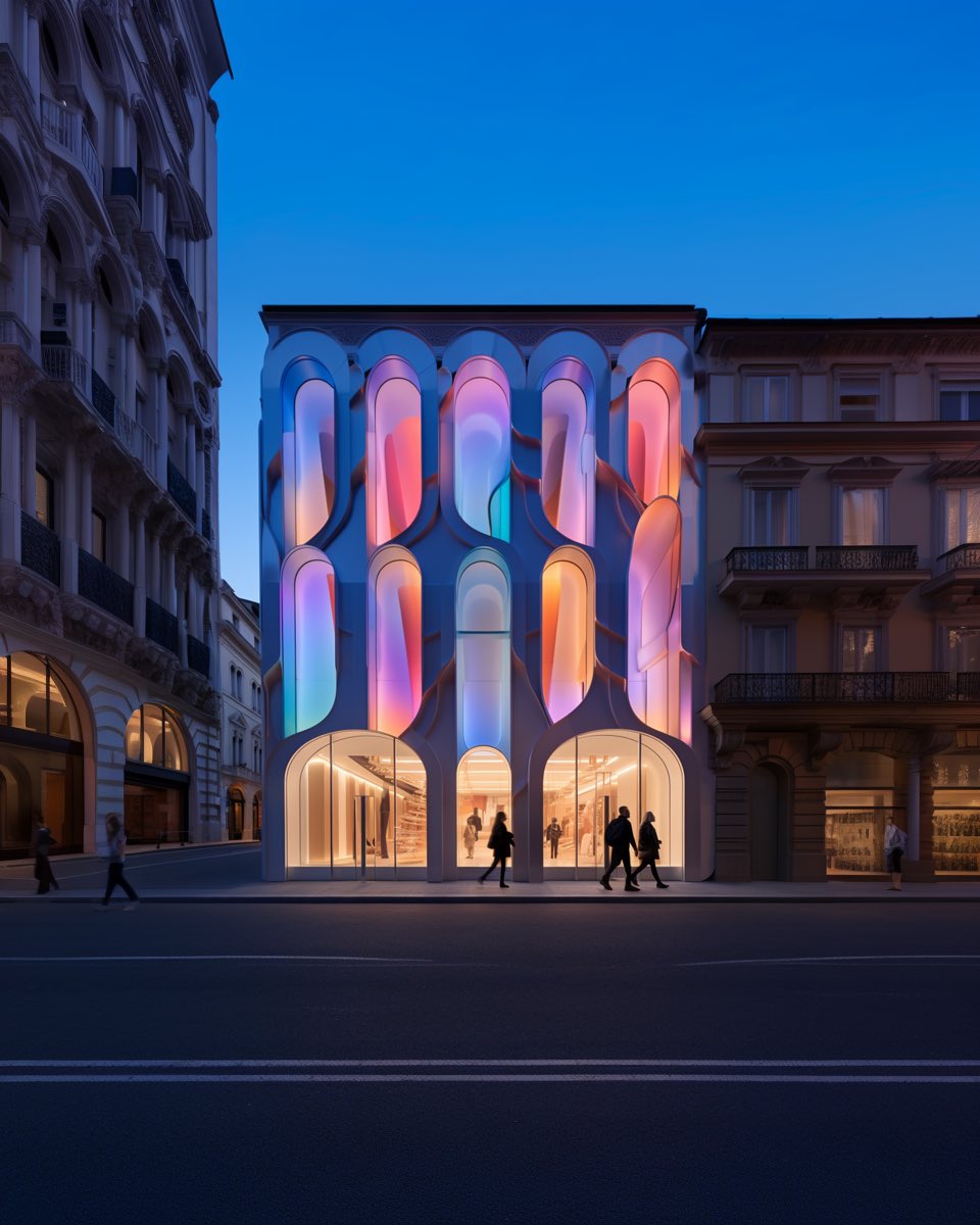 InTheVerse_'s tweet photo. Flagship store designs…
✨✨✨✨✨✨✨✨
@midjourney @dezeen @ArchDaily @coolhunting @EmilioPucci 
#rome #viacondotti #ai #designideas https://t.co/ofaLOab0Wr