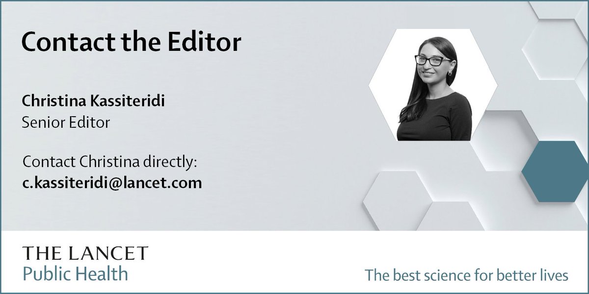 Attending #SSM2023? Christina Kassiteridi, Senior Editor, invites you to reach out with enquiries. Explore our scope, reach & impact, commitment to publishing excellence, & more: thelancet.com/journals/lanpu…